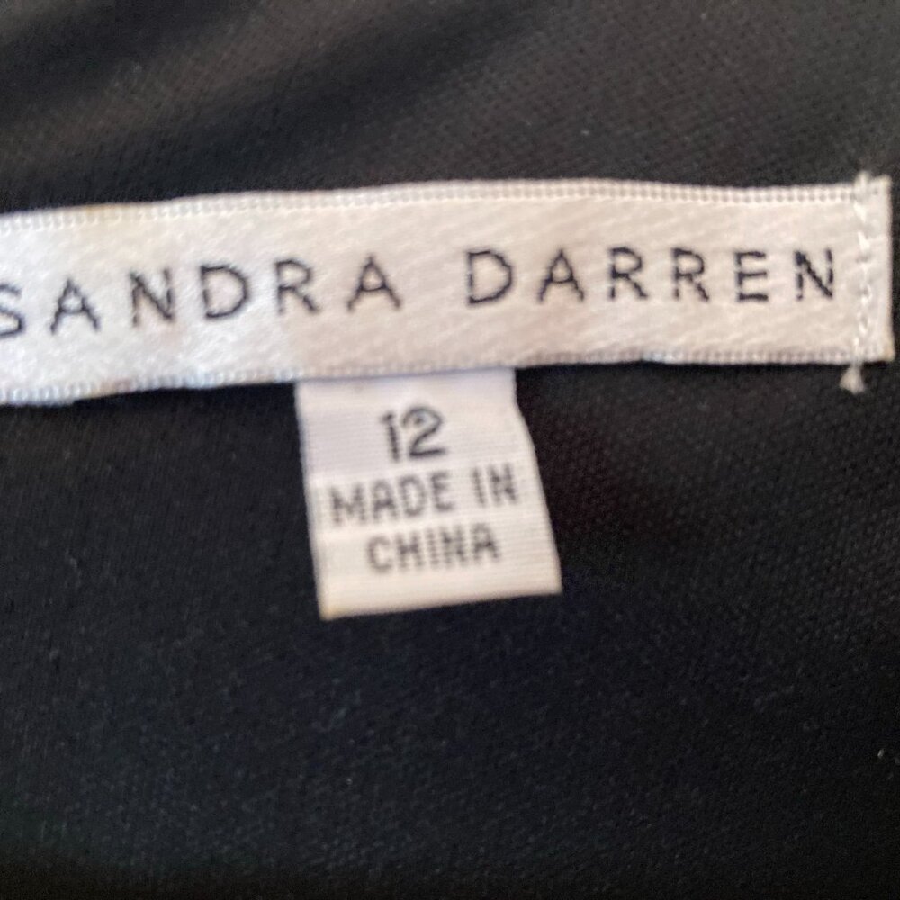 Sandra Darren Classy Basic Black Shaped Sheath Dr… - image 7